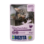 Bozita Kalkuni t&uuml;kid kastis Niisked kassitoit - 85g