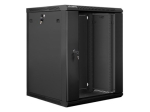 Lanberg seinale kinnitatav 19'' 15U 600x600 riiulikapp, must (klausuks)
