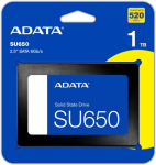 ADATA Ultimate SU650 1000 SSD form factor 2.5" Solid-state drive interface SATA 6Gb/s Read speed 520 MB/s Write speed 450 MB/s