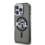 Karl Lagerfeld IML Glitter Karl and Choupette Sketch MagSafe &uuml;mbris Apple iPhone 16 Pro Max jaoks