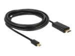 Delock 3m videoadapterikaabel must