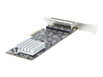 StarTech.com 4-portne 2.5Gbps NBASE-T PCIe v&otilde;rgukaart, Intel I225-V kiip, nelja portiga arvutiv&otilde;rgukaart, Multi-NIC, PCI Express serveri LAN-kaart