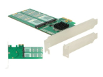 DeLOCK PCI Express kaart kuni 4x sisemise M.2 Key B madala profiiliga salvestuskontroller