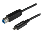 StarTech.com USB C kuni USB B printerikaabel - 1m / 3 ft - Superspeed - USB 3.1 - 10Gbps - USB C printerikaabel - USB Type C kuni t&uuml;&uuml;p B (USB31CB1M...