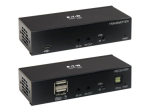 Eaton Tripp Lite USB C kuni HDMI &uuml;le Cat6 pikenduskomplekt koos KVM toe, 4K 60Hz, 4:4:4, saatja/vastuv&otilde;tja, USB, PoC, HDCP 2.2, kuni 230 ft.