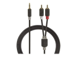 Nedis Audio Kaabel 1m Must