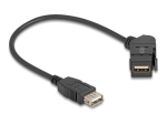 Delock USB pikenduskaabel 30cm Must