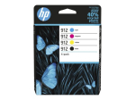 HP 912 4-komplekti CMYK(4) Originaal Kombitoner 250 Lehte