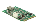 DeLock Mini PCIe I/O PCIe t&auml;issuuruses 1x USB Type-C 3.1 Gen 2 adapter mini kaart 10Gbps