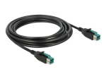 Delock 4m tugevdatud USB-kaabel must