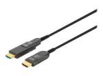 Manhattan HDMI mikro HDMI-kaabel, 4K@60Hz (premium kiire), 50m, aktiivne, eralduv HDMI ise-ise meeskond (t&uuml;&uuml;p A), must, Gol
