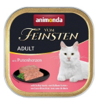 Animonda Vom Feinsten Adult Turkey hearts wet cat food, 100g