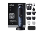 Braun Hair Trimmer All-in-One Series 7 AIO7580 Cordless Wet & Dry Number of length steps 14 Blue/Black