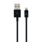 Gembird CC-USB2P-AMLM-1M USB-A kuni Lightning kaabel 1m / must
