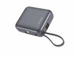 Swissten SPACE Power Bank Universaalne V&auml;limine Aku Sisseehitatud USB-C Kaabel 35W / 10000 mAh H&otilde;bedane