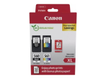 Canon PG-560XL/CL-561XL Photo Value Pack Black Color (Cyan, Magenta, Yellow) Ink/Paper Set
