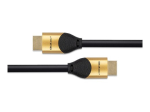 Qoltec GOLD HDMI Kaabel Ethernetiga 5m Must Kuld