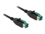 Delock 5m tugevdatud USB-kaabel must