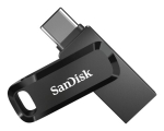 SanDisk Ultra Dual Drive 128GB USB Type-A / USB Type-C 3.2 Gen 1 m&auml;luvidin, must, h&otilde;bedane