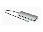 I-TEC USB-C Metal NanoDock 2xHDMI 1xUSB-C Video 1xGLAN 1xAudio/Mic 1xSD/microSD 1xUSB 3.2 3xUSB-C 3.2 Gen2 2xUSB 2.0 PD140W+laadija