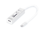 Digitus USB Type-C OTG 3-Port HUB ja kaardilugeja DA-70243