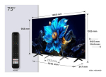 Televisor TCL 75 " 4K Ultra HD 3840 x 2160 pixels Flat 16:9 QLED 75P7K