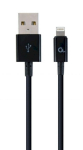 Gembird CC-USB2P-AMLM-2M USB mees - Lightning mees kaabel 2m / must