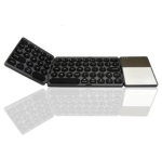 RoGer B033 Kompaktne Bluetooth klaviatuur puuteplaadiga