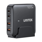 GaN network charger - Unitek P1229ABK01- 100W 2x USB-C 2x USB-A