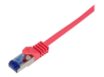 LogiLink Professional CAT 7 kaabel/CAT 6a &uuml;hendid S/FTP 50cm patchkaabel punane RAL 3018