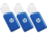 HP X755W PACK x3 128GB 3.2 Gen 1 USB Flash Drive Sinine