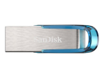SanDisk Ultra Flair 128GB USB 3.0 m&auml;lm&auml;lukaart sinine h&otilde;bedane