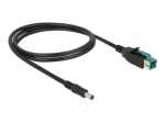 Delock 1m tugevdatud USB-kaabel must