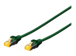 DIGITUS Professional CAT 6a Kaitstud foolium- ja vasktr&otilde;mbelis SFTP 1m &uuml;henduskabel Green