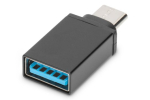 Digitus USB Type-C adapter, t&uuml;&uuml;p C kuni A M/F, 3A, 5GB, 3.0 Versioon AK-300506-000-S Pistik USB C Pesad USB A