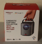 SALE OUT. Anker Nebula Mars 3 Air Google TV Projektor sisseehitatud Netflix Full HD (1920x1080) 400 ANSI luumenit Must KAOSSE J&Auml;&Auml;NUD PAKEND NAGU DE...