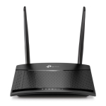 Wireless Router TP-LINK TL-MR100 Wi-Fi 4 (802.11n) Data speed 300 Mbit/s Ethernet WAN Yes SIM card slot Yes WAN connection type RJ-45 Ethernet LAN