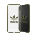 Adidas OR Clear Case - bumper Apple iPhone X / XS roheline