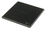 H.L Data Storage Ultra Slim Portable DVD-Writer GP57EB40 Interface USB 2.0 DVD&plusmn;R/RW CD read speed 24 x CD write speed 24 x Black Desktop/Notebook