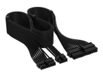 CORSAIR 24 pin ATX isaste kuni 18 pin + 10 pin isane toitekaabel must