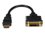 StarTech.com HDMI mees-DVI emane adapter - 8in - 1080p DVI-D soomutubavaheline kaabel