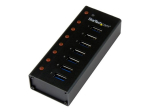 StarTech.com 7 Port USB 3.0 Hub (5 Gbps) - Metallist Korpus - T&ouml;&ouml;laua v&otilde;i seina kinnituv - Vastupidav ja t&ouml;&ouml;stuslik Toidetud USB laiendaja ja jagaj...