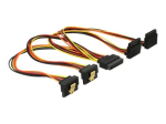 Delock Power Splitter 30cm Must Oranž Punane Kollane