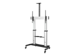 Startech Mobiilne TV Tugijalg, Tugev TV Kaart 60-100 Kuvile (100kg/220lb), K&otilde;rgusega Reguleeritav Rull-lamekuvi P&otilde;randal Ratastel, Univ