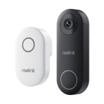 Reolink D340W - 5MP videokell kellaga, 2,4/5 GHz Wi-Fi, isikup&uuml;&uuml;dmise tuvastamine, kahesuunaline audio, koos NVR-dega, valge