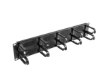 Langbergi 19" kaablijuhtimise harja paneel 10 r&otilde;ngat - t&uuml;&uuml;p B 2U AK-1204-B must