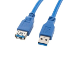 Lanberg CA-US3E-10CC-0018-B USB kaabel 1,8 m USB 3.0 USB A sinine