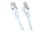Cablexpert CAT 6a kaetud foolium- ja vaskvorstega (SFTP) 10m paetkaabel valge
