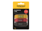 Intenso Rainbow Line 32GB USB 2.0 m&auml;lu Black Red Yellow