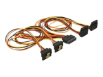 Delock Power Splitter 50cm Must Oranž Punane Kollane